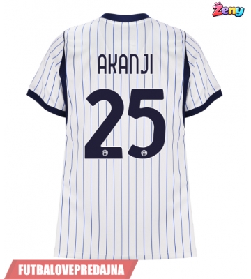 Lacne Ženy Futbalové dres Inter Milan Manuel Akanji #25 2026-27 Krátky Rukáv - Preč